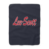 The Lee-Scott Script Logo | Sherpa Fleece Blanket