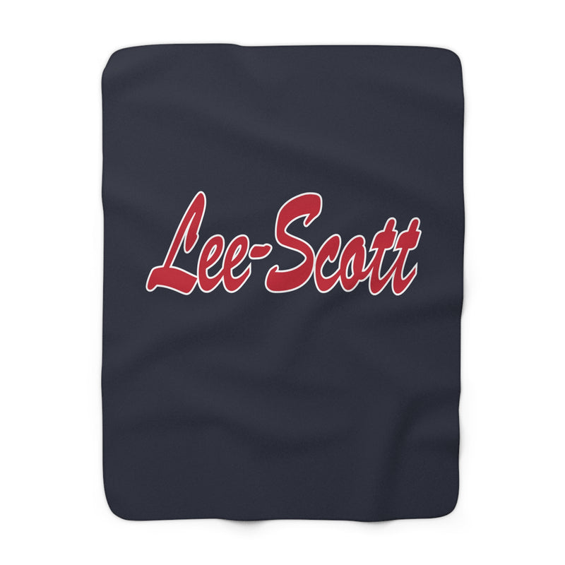 The Lee-Scott Script Logo | Sherpa Fleece Blanket