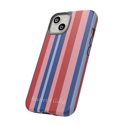 The Red & Royal Stripes | Phone Case