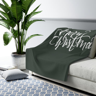 The Merry Christmas Script | Sherpa Fleece Blanket