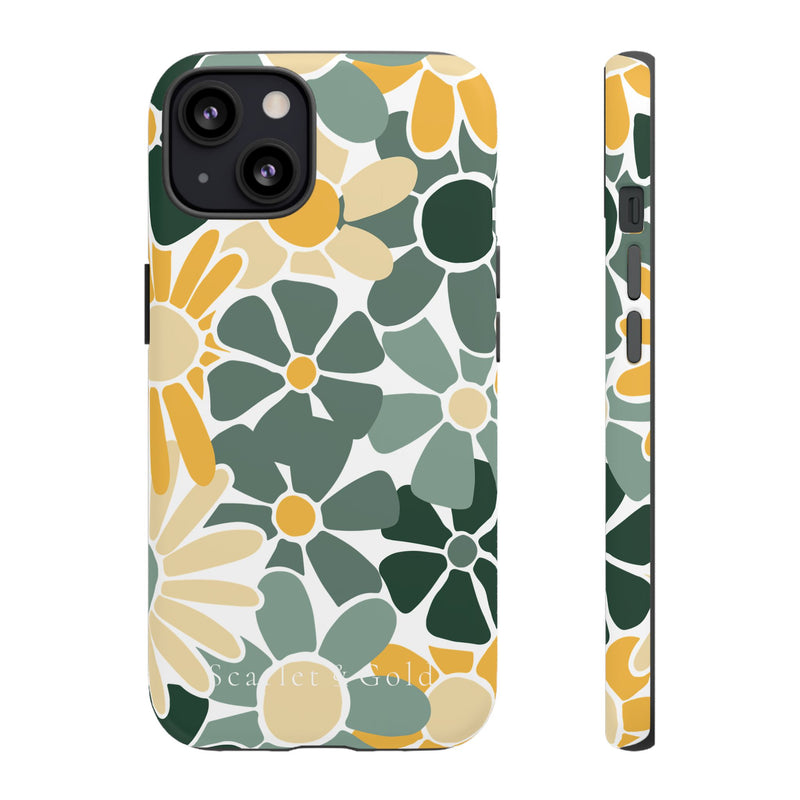 The Green & Gold Floral | Phone Case