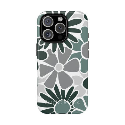 The Green & Grey Floral | Phone Case