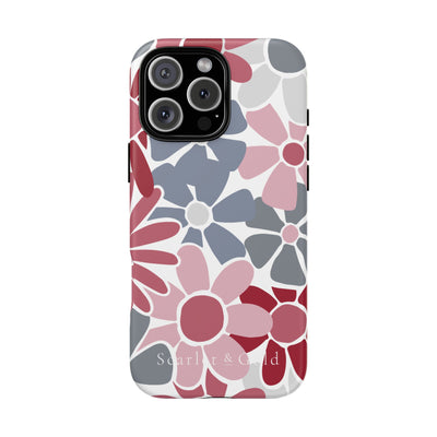 The Crimson & White Floral | Phone Case