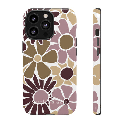 The Maroon & Gold Floral | Phone Case