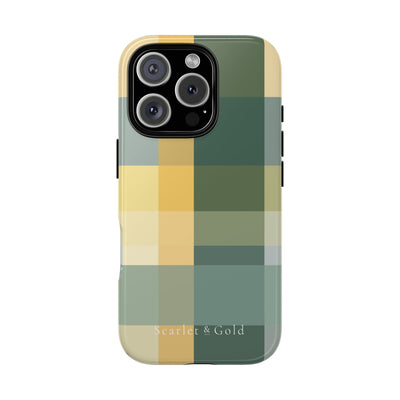 The Green & Gold Plaid | Phone Case