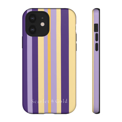 The Yellow & Purple Stripes | Phone Case