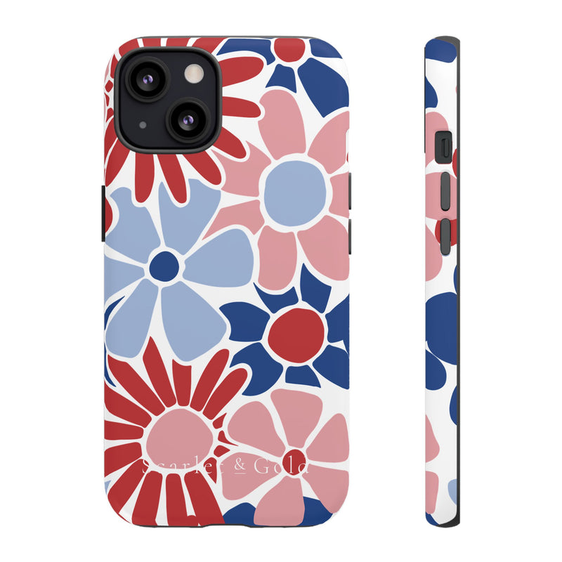 The Red & Royal Floral | Phone Case