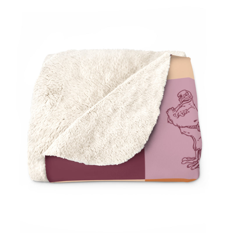 The Maroon & Orange All The Things | Sherpa Fleece Blanket