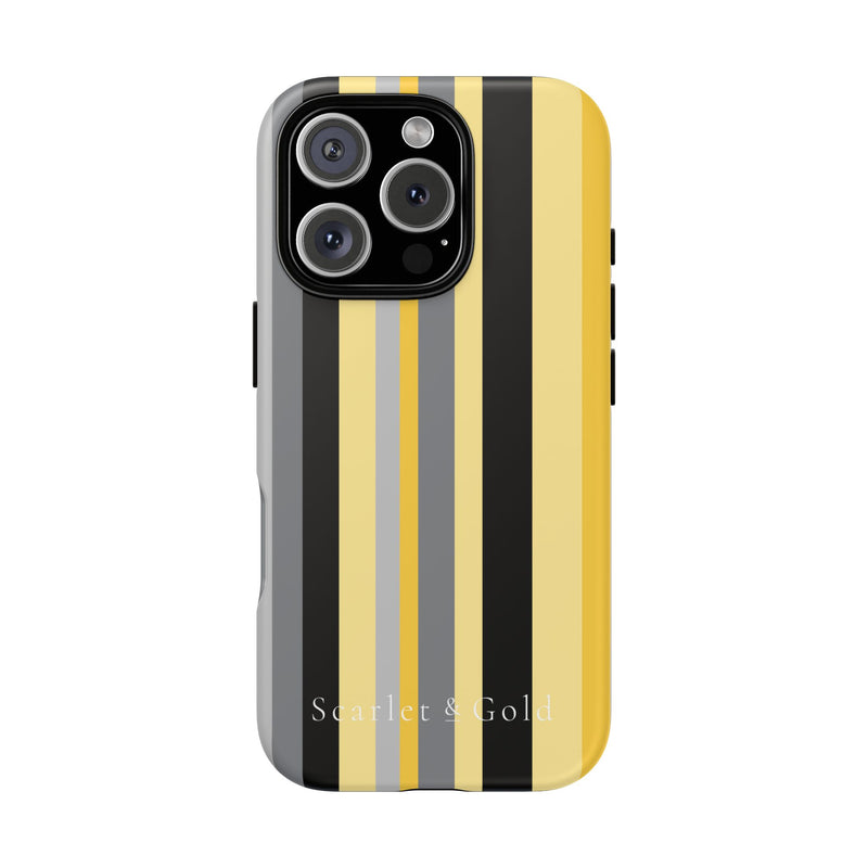 The Yellow & Black Stripes | Phone Case