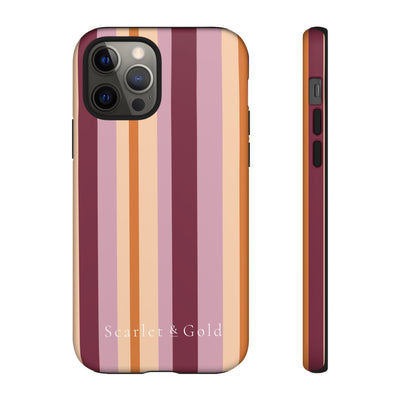 The Maroon & Orange Stripes | Phone Case