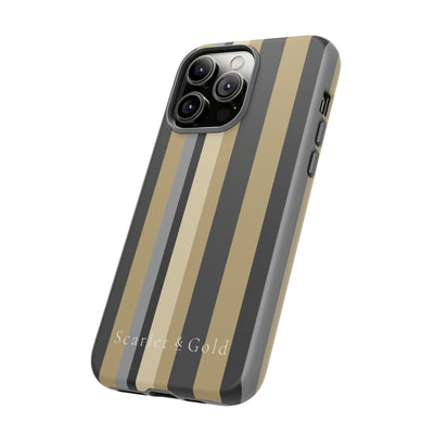 The Black & Gold Stripes | Phone Case