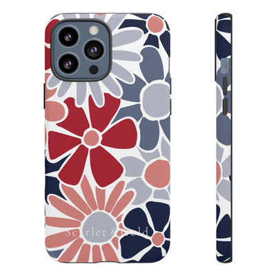 The Red & Blue Floral | Phone Case