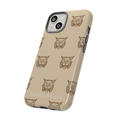 The Gold Bobcats Head Repeat | Phone Case