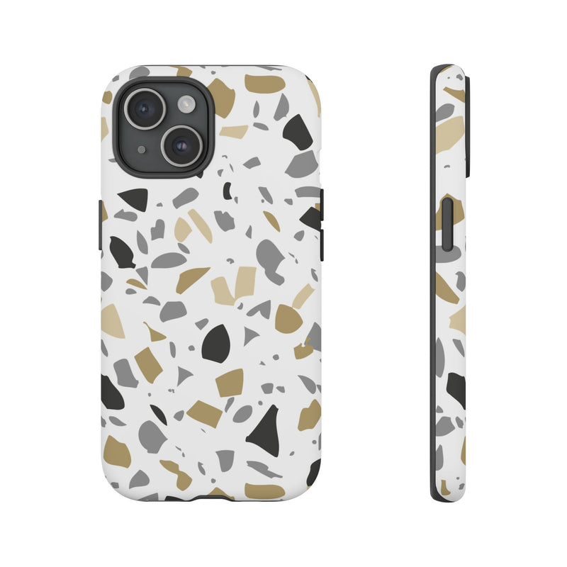 The Black & Gold Terrazzo | Phone Case