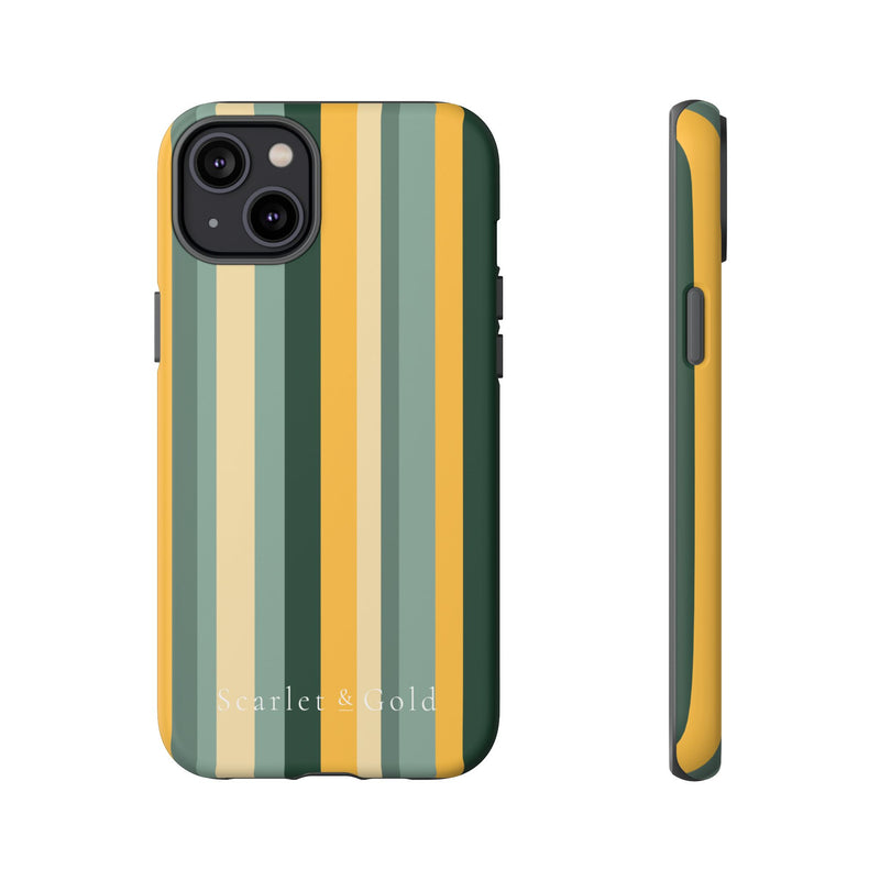 The Green & Gold Stripes | Phone Case