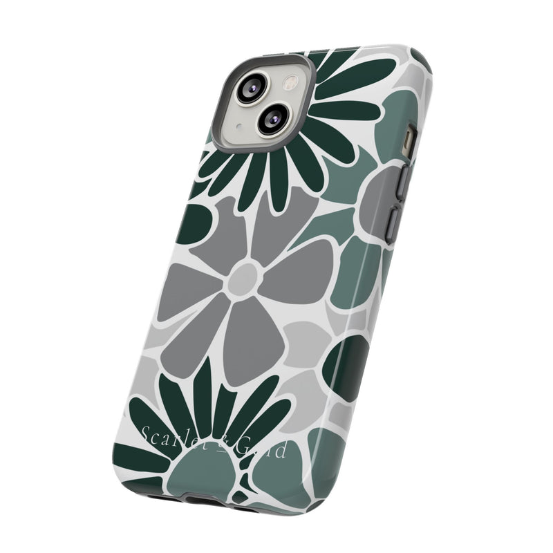 The Green & Grey Floral | Phone Case