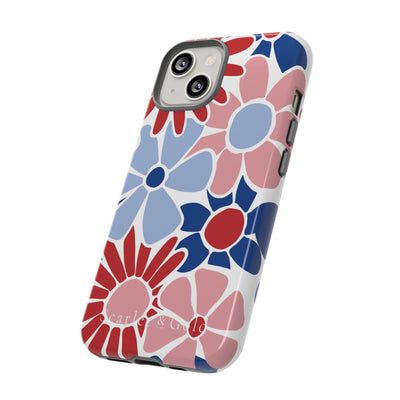 The Red & Royal Floral | Phone Case