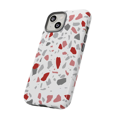 The Red & Black Terrazzo | Phone Case