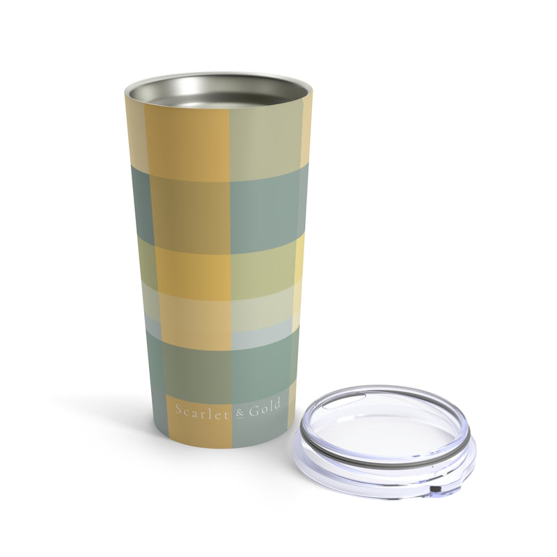 The Green & Gold Plaid | 20oz Tumbler