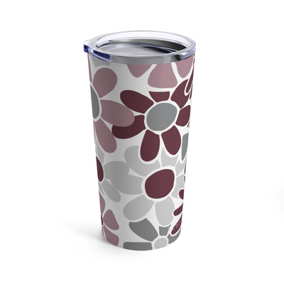 The Maroon & White Floral | Tumbler 20oz