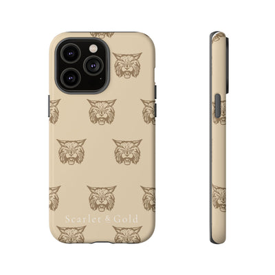 The Gold Bobcats Head Repeat | Phone Case