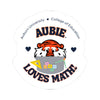 The Aubie Loves Math | Sticker