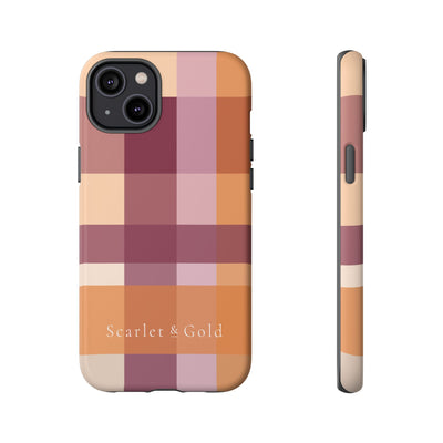 The Maroon & Orange Plaid | Phone Case