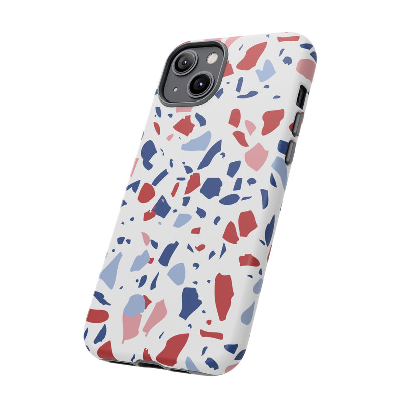 The Red & Royal Terrazzo | Phone Case