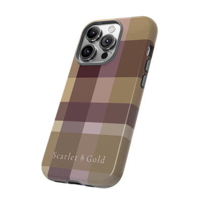 The Maroon & Gold Plaid | Phone Case