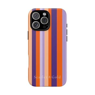 The Orange & Purple Stripes | Phone Case