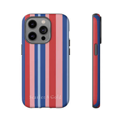 The Red & Royal Stripes | Phone Case