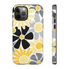 The Yellow & Black Floral | Phone Case