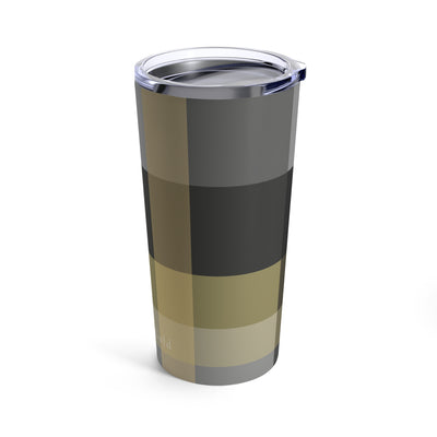 The Black and Gold Plaid | Tumbler 20oz