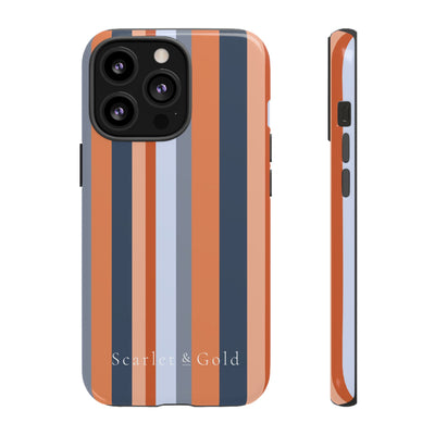 The Orange & Blue Stripes | Phone Case