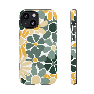 The Green & Gold Floral | Phone Case