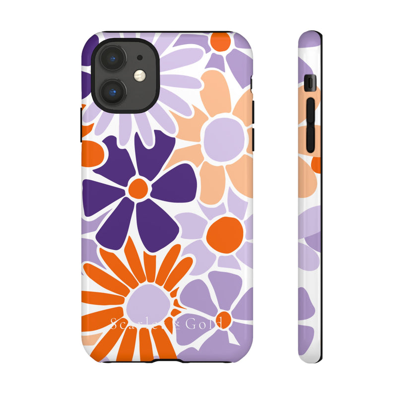 The Orange & Purple Floral | Phone Case