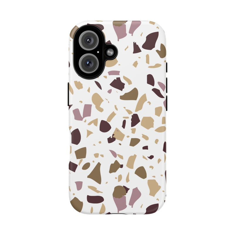 The Maroon & Gold Terrazzo | Phone Case