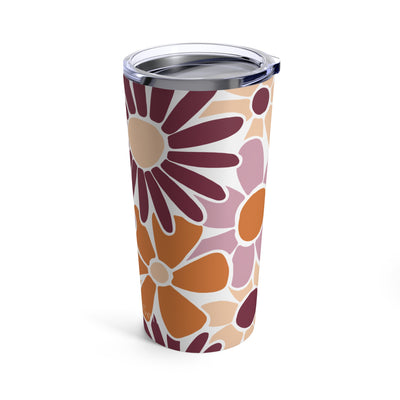 The Maroon & Orange Floral | Tumbler 20oz