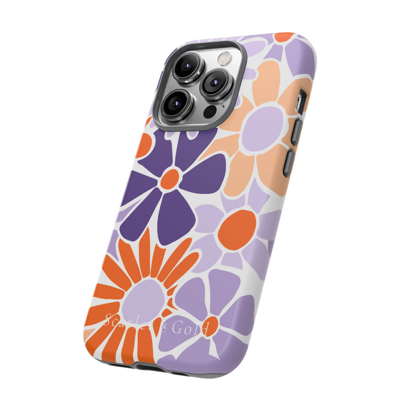 The Orange & Purple Floral | Phone Case