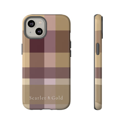 The Maroon & Gold Plaid | Phone Case