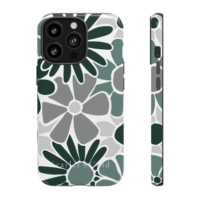 The Green & Grey Floral | Phone Case