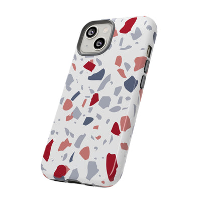 The Red & Blue Terrazzo | Phone Case