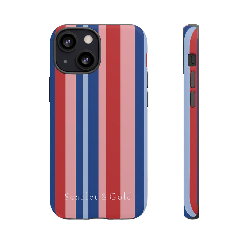 The Red & Royal Stripes | Phone Case