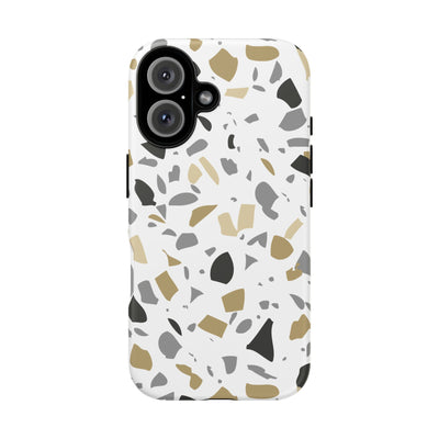 The Black & Gold Terrazzo | Phone Case