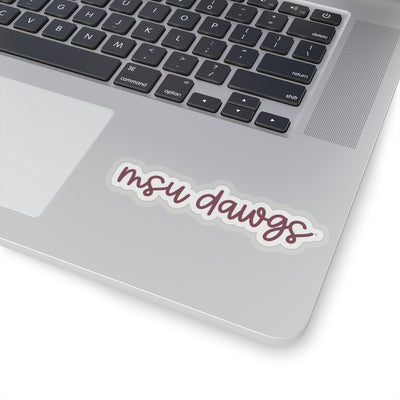 The MSU Bulldogs Cursive | Sticker