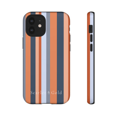 The Orange & Blue Stripes | Phone Case