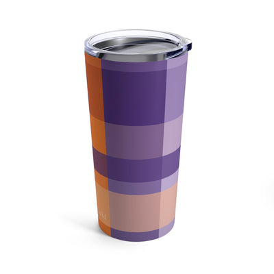 The Orange & Purple Plaid | Tumbler 20oz