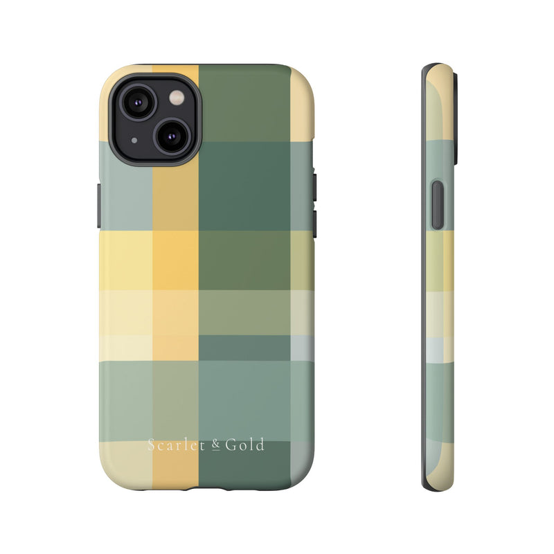 The Green & Gold Plaid | Phone Case