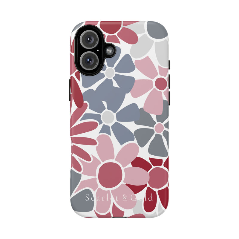 The Crimson & White Floral | Phone Case