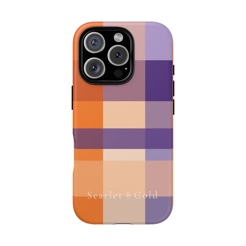 The Orange & Purple Plaid | Phone Case